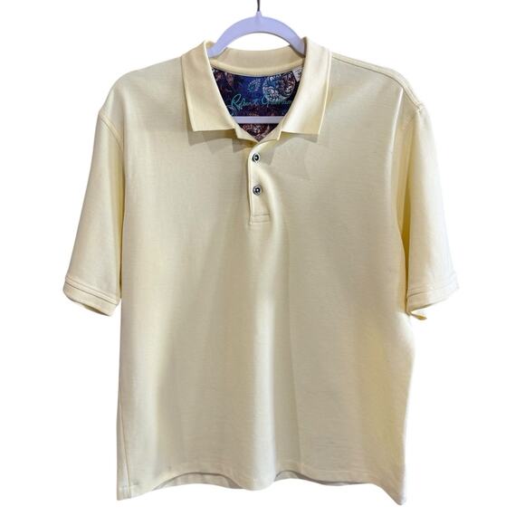 Robert Graham Other - NWT Robert Graham Classic Yellow Polo Short Sleeve Shirt Men’s Size Medium NEW